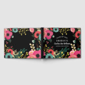 Modern Floral Waterverf schilderij Afstuderen Gastenboek (Volledig)