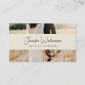 Modern Floral Wedding Celebrant Visitekaartje (Achterkant)