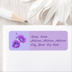 Modern Floral Wreath Greetings Etiket