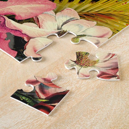 Modern Floral Zebra Pattern Southwest Pattern Legpuzzel (Zijkant)