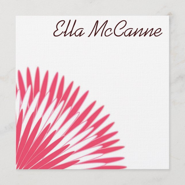 Modern Flower Petals in roze (Voorkant)