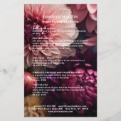 Modern Flower Salon Pricelist Flyer (Voorkant)