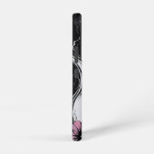 Modern Flowers Marble Samsung Galaxy Hoesje (Rechterkant)