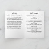 Modern Folded 4-Page 1-Photo Celebration of Life Programma (Binnen)