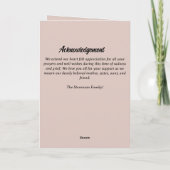 Modern Folded Celebration of Life Order of Service Programma (Achterkant)