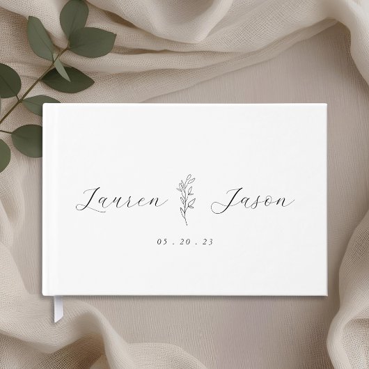 Modern Foliage Wedding Gastenboek