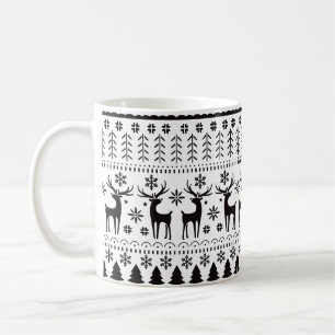 Modern Folk Art kerstrendierster Koffiemok