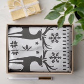 Modern Folk Art kerstrendierster Tissuepapier (Geschenk)