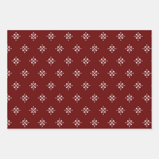 Modern Folk Art Wrapping Paper Flat Sheet Set van  (Voorkant 2)