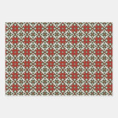 Modern Folk Art Wrapping Paper Flat Sheet Set van  (Voorkant)