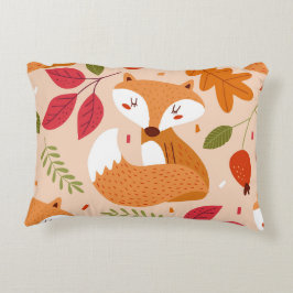 Modern Folk Foxes Accent Kussen