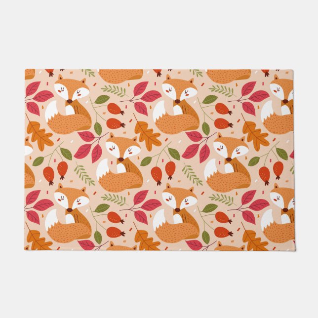 Modern Folk Foxes Deurmat (Voorkant)