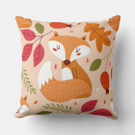 Modern Folk Foxes Kussen