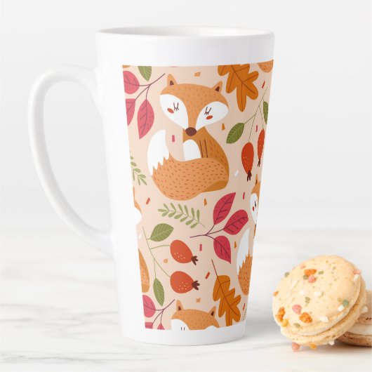 Modern Folk Foxes Latte Mok (In situ)