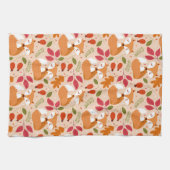 Modern Folk Foxes Theedoek (Horizontaal)