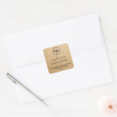 Modern Font Kraft Paper Scented Soap Logo Labels (Envelop)