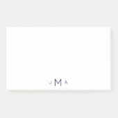 Modern font monogram Kantoor Post-it® Notes (Voorkant)