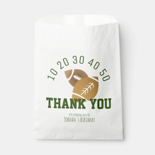 Modern Football veld Bedankzakje (Voorkant)