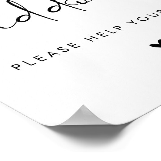 Modern For the Kiddos Wedding Kids Table Sign Poster (Hoek)