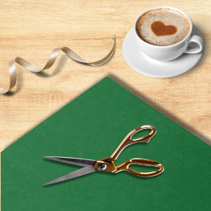 Modern Forest Green Plain Gekleurd Verjaardagsfees Tissuepapier