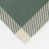 Modern Forest Green Pset Rustic Foto Kerstmis Fleece Deken (Hoek)