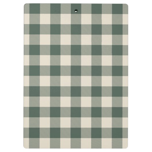 Modern Forest Green Pset Rustic Photo Custom Klembord (Achterkant)