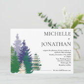 Modern Forest Green Rustic Christelijk Wedding Kaart (Staand voorkant)