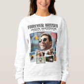 Modern Forever Missed Memorial Fotocollage Trui (Voorkant)