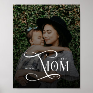 Modern Foto Cadeau Moederdag Beste Moeder Ooit Poster