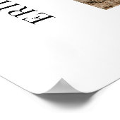 Modern Foto Gray Welkom Weddenschap Poster (Hoek)