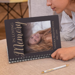 Modern foto-herdenkingsgast-spiraal fotoboek notitieboek
