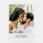 Modern Foto minimalist Welkom Acryl Bord (Voorkant)