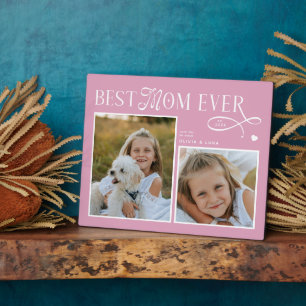 Modern Foto Moederdag Cadeau Hart Beste Moeder Ooi Fotoplaat