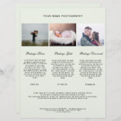 Modern Foto Preisliste (Voorkant / Achterkant)