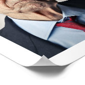 Modern foto-raster-herdenking | Begrafenis Poster (Hoek)