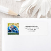 Modern foto retouradres etiket (Insitu)