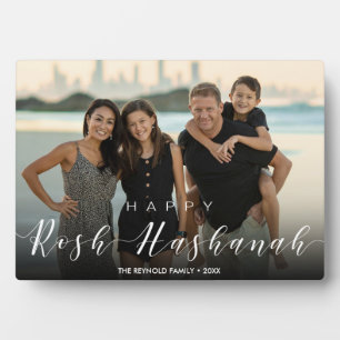 Modern Foto Typografie Rosh Hashanah Nieuwjaar Fotoplaat