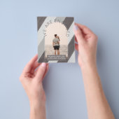 MODERN FOTO-VERLOVING INVITE - gemengde kleuren Flyer (Hand)