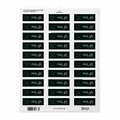 Modern fotograduatiefuist retouradreslabel etiket (Full Sheet)