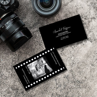 Modern Fotografie Filmstrip Afbeelding Visitekaartje
