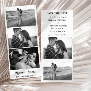 Modern Fotohokje Strook Frame Huwelijk Save The Date