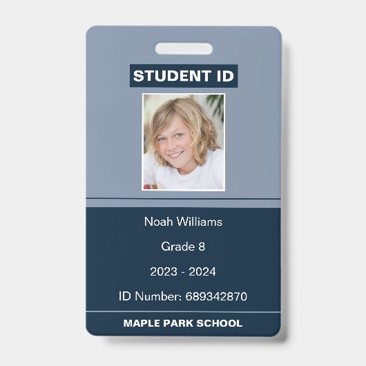 Modern Fotoschool Student ID Badge (Voorkant)
