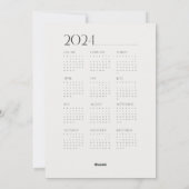 Modern Fotoscript 2024 Kalender Vrolijk Kerstfeest Feestdagenkaart (Achterkant)