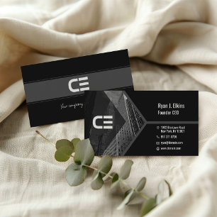 Modern Founder CEO Design voor Professionals Visitekaartje