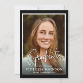 Modern Four Photo Graduation Party Invitation (Devant)