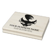 Modern Fox Logo, Custom Business, Large Rubberstempel (Stempel)