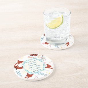 Modern Fox Nieuwe Baby Stats Onderzetters