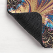 Modern Fractal Blue Handwrite Name Muismat (Hoek)