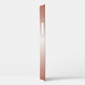 Modern Fractal Roos Goud Handgeschreven Naam Case-Mate iPhone Case (Achterkant / Rechts)