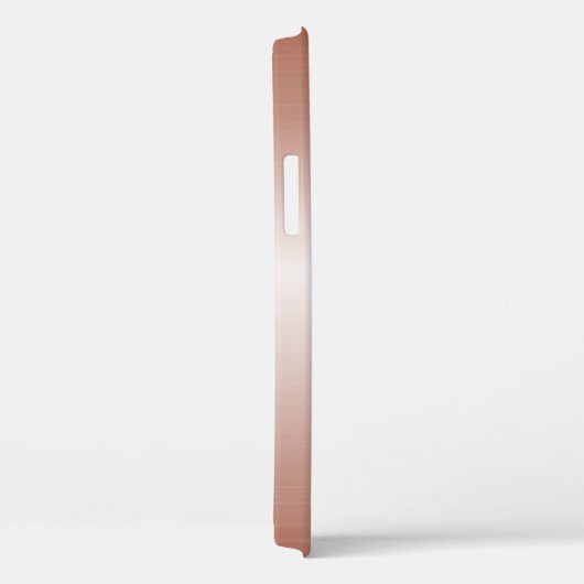 Modern Fractal Roos Goud Handgeschreven Naam Case-Mate iPhone Case (Achterkant / Rechts)